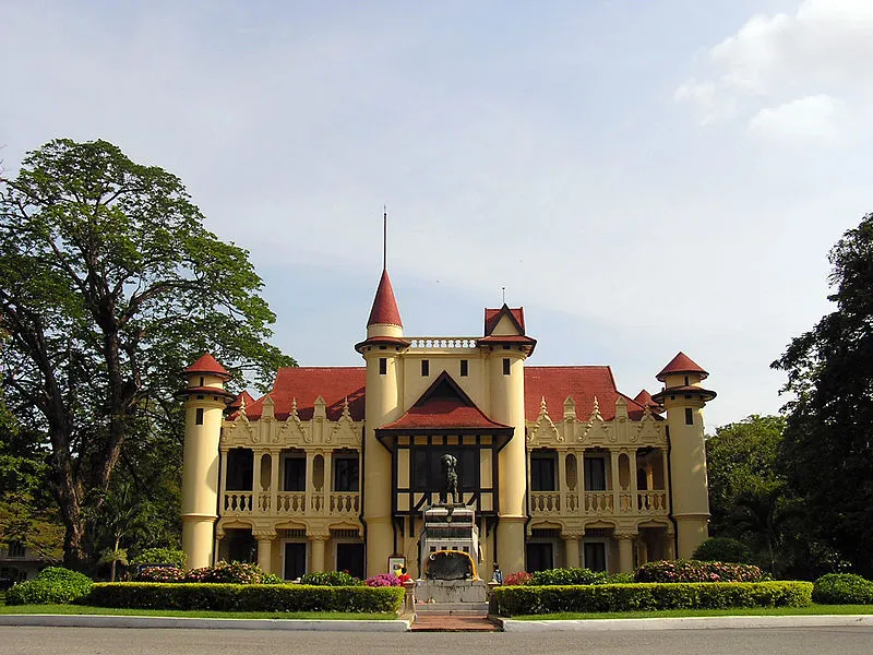 Sanam Chandra Palace (Chali Mongkol Asana) in the style of a European castles in Nakhon Pathom