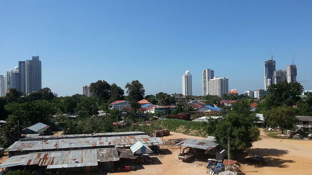 Shacks near Pattaya in Na Kluea, Bang Lamung District