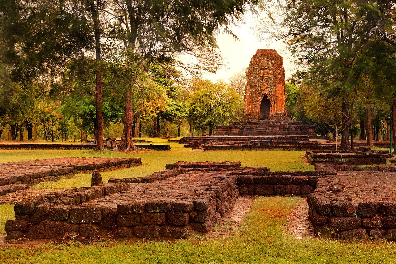 Prang Si Thep at Si Thep Historical Park in Phetchabun, Thailand.