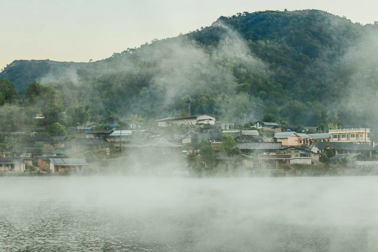 Smoke haze in Northern Thailand.