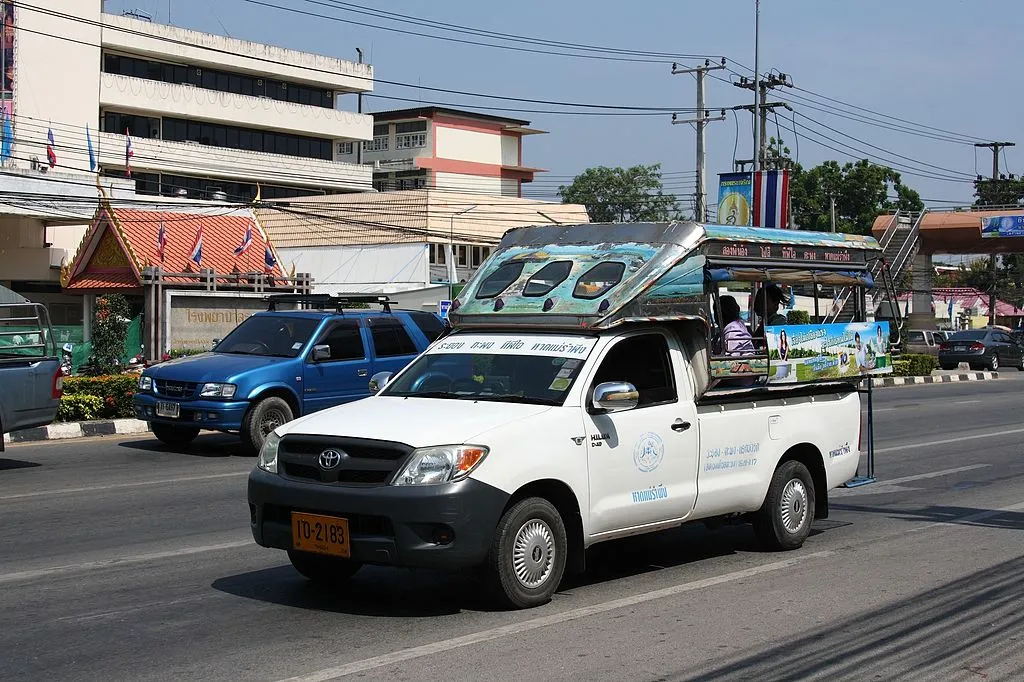 Baht bus in Rayong