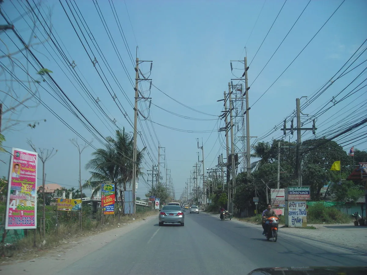Street in Samut Prakan province