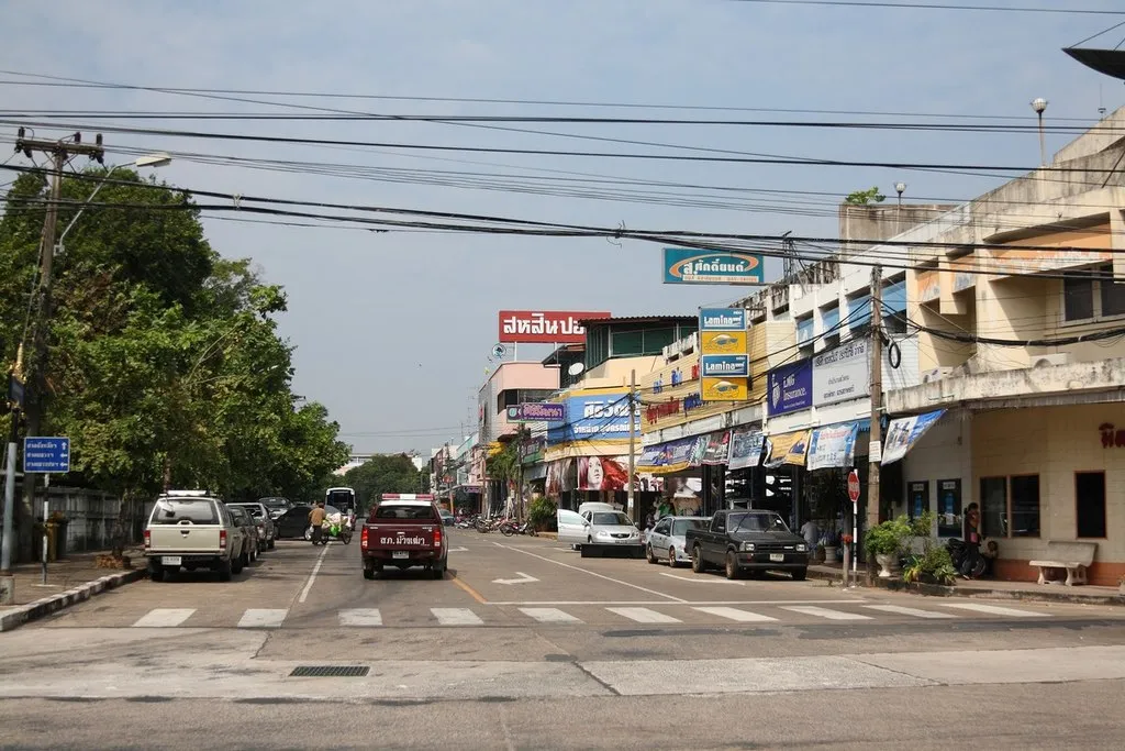 Street in in Ubon Ratchathani town