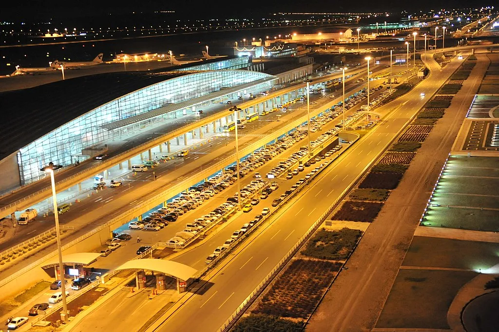 Tehran Imam Khomeini International Airport at night