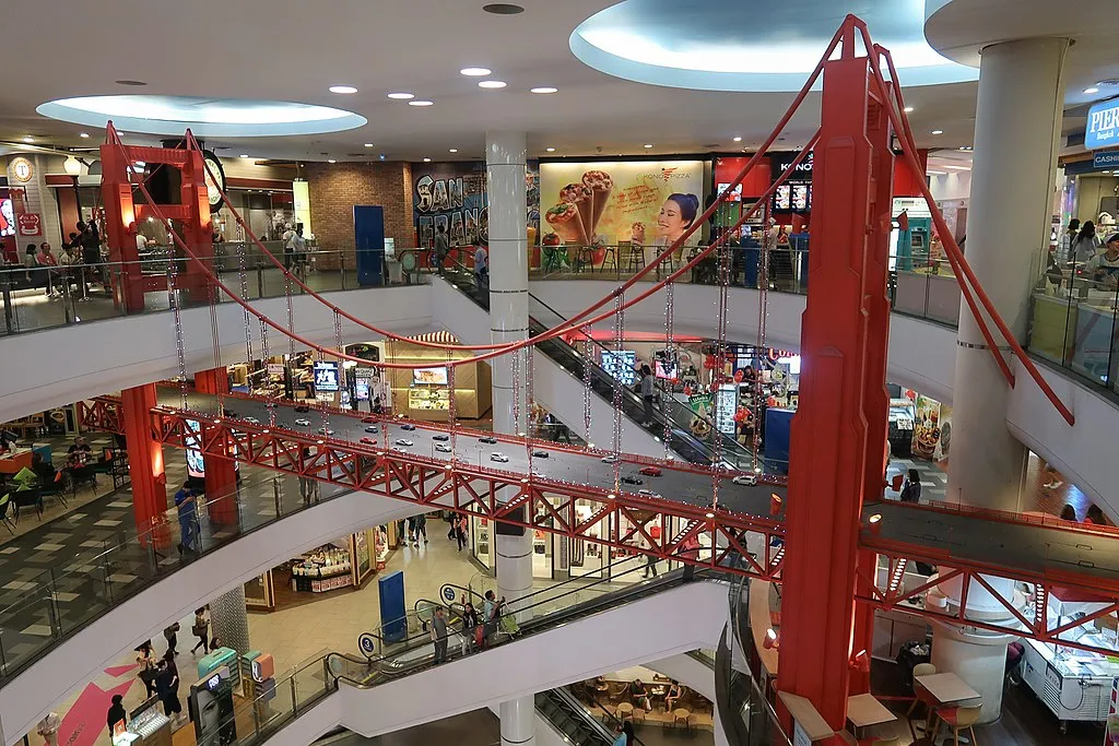 Golden Bridge inside Terminal 21 shopping mall in Korat