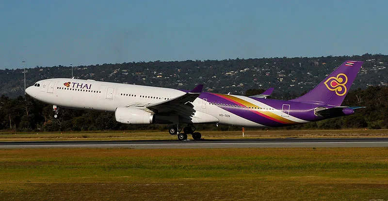 Thai Airways Airbus A330-300 aircraft taking off