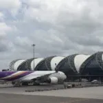 Thai Airways Airbus A350 aircraft at Bangkok Suvarnabhumi Airport in Samut Prakan