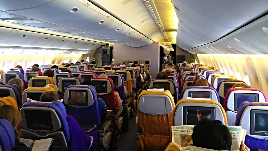 Thai Airways Boeing 777-300 heading to Bangkok from Brisbane, Australia