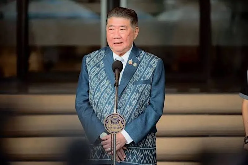 Thai Deputy Prime Minister and Minister of Defense Phumtham Wechayachai.