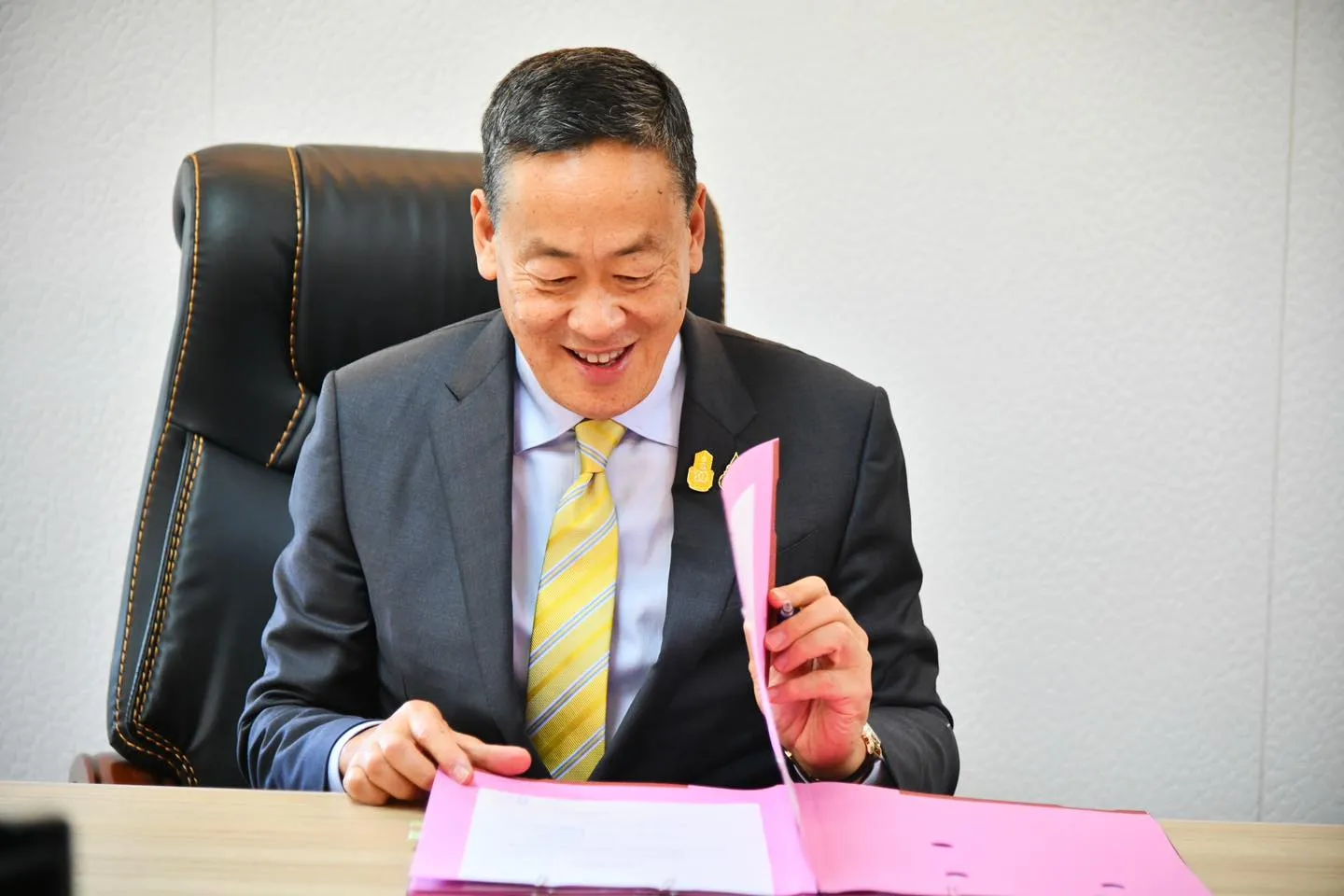 Thai Prime Minister Srettha Thavisin at his office.