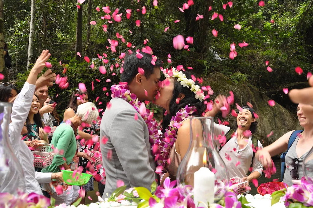 Thai wedding party