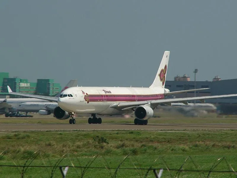 Thai Airways Airbus A330-300 during taxi