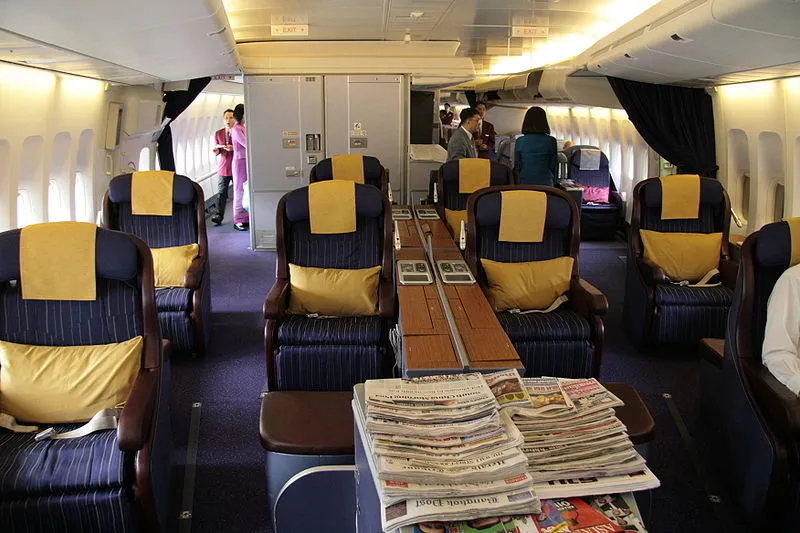 Thai Airways First Class Cabin