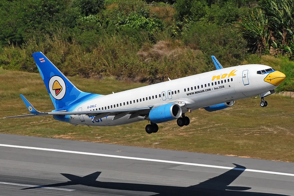 Nok Air Boeing 737-800 in Phuket.