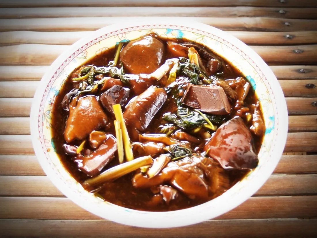 Thai food dish in a Thai restaurant