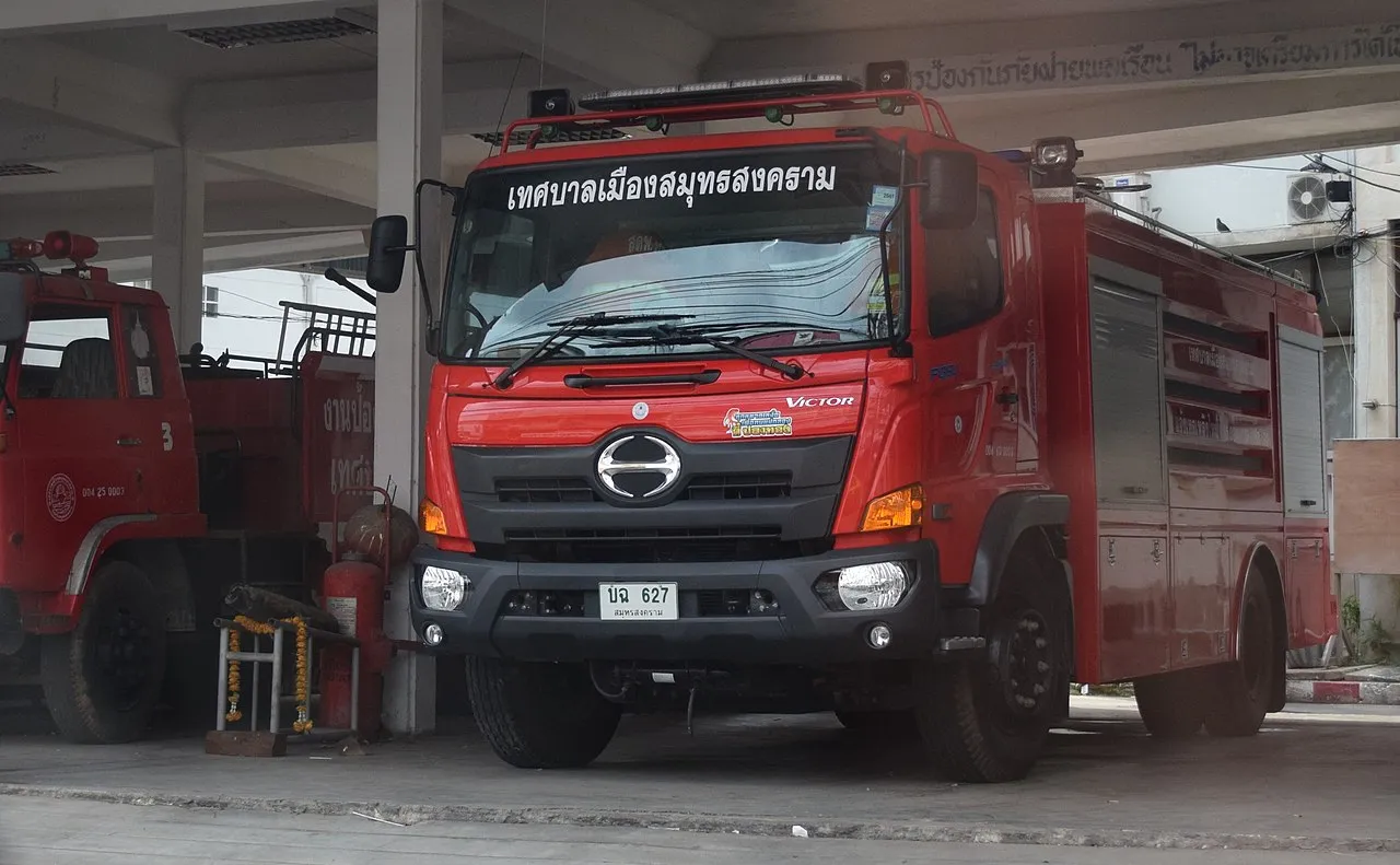 HINO truck fire engine in Thailand