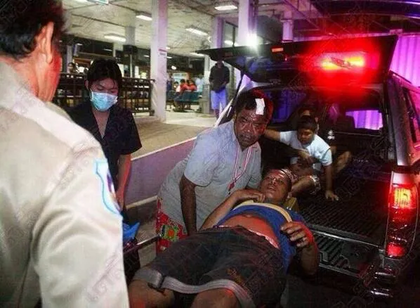 Attack in Trat province during the 2014 protests