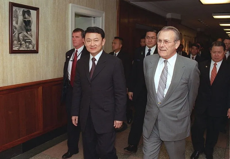 Former Thai prime minister Thaksin Shinawatra