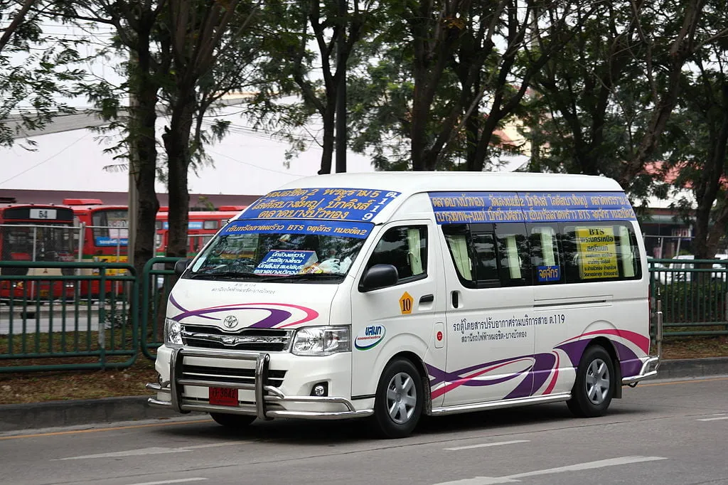 Toyota minivan in Bangkok.