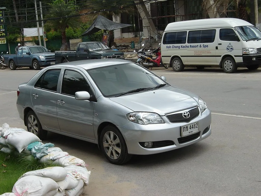 Toyota Vios and minivan