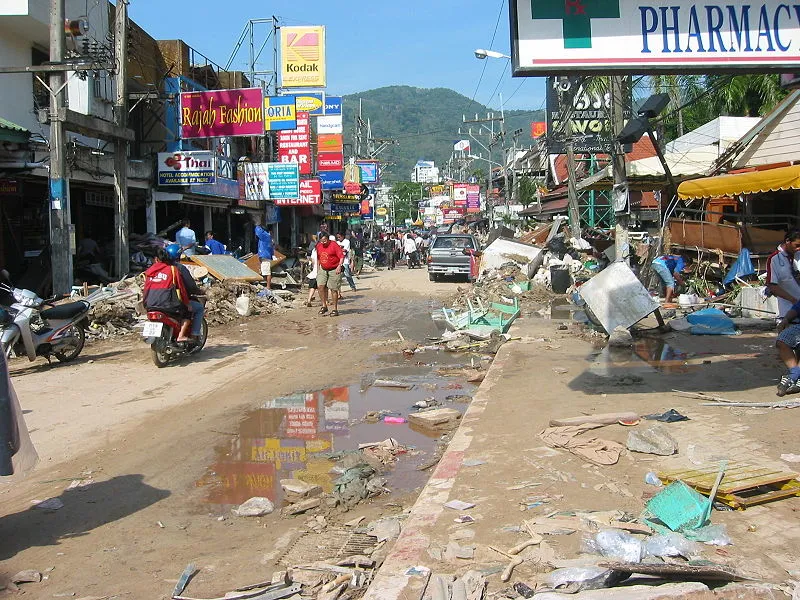 Tsunami at Patong Beach in Phuket