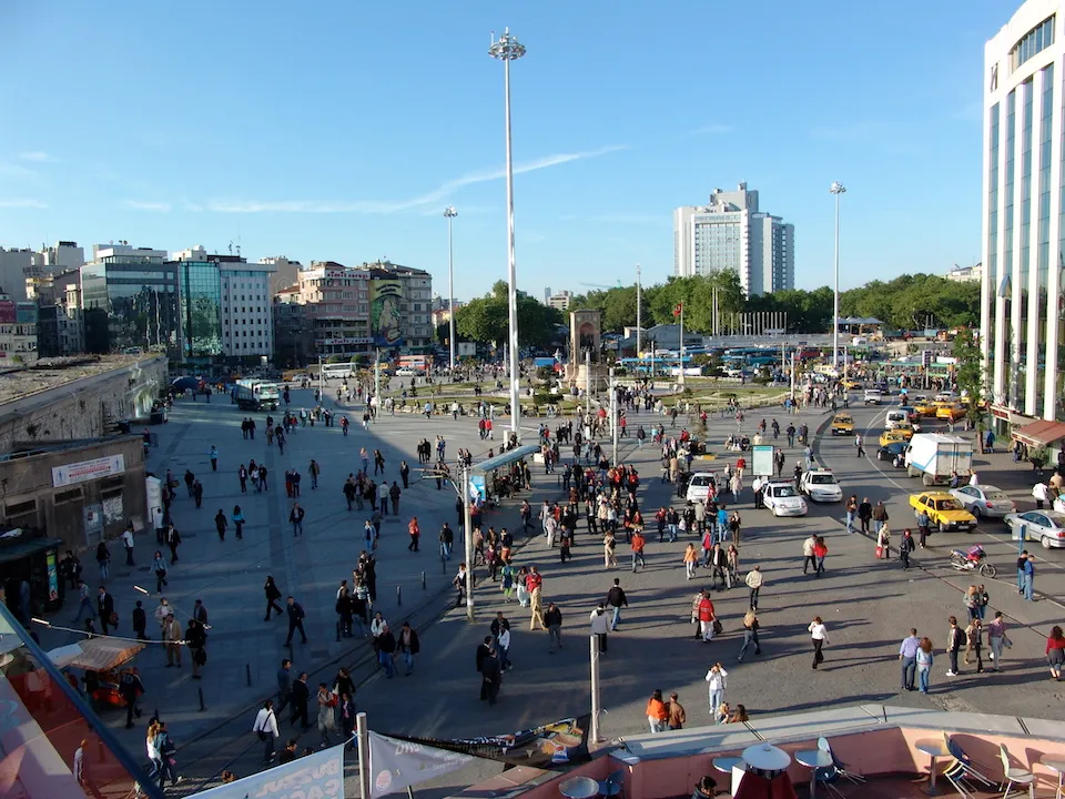 Taksim Square in Istanbul, Turkey