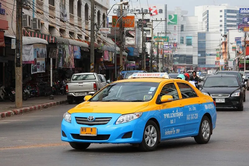 Toyota taxi-meter in Udon Thani, Thailand