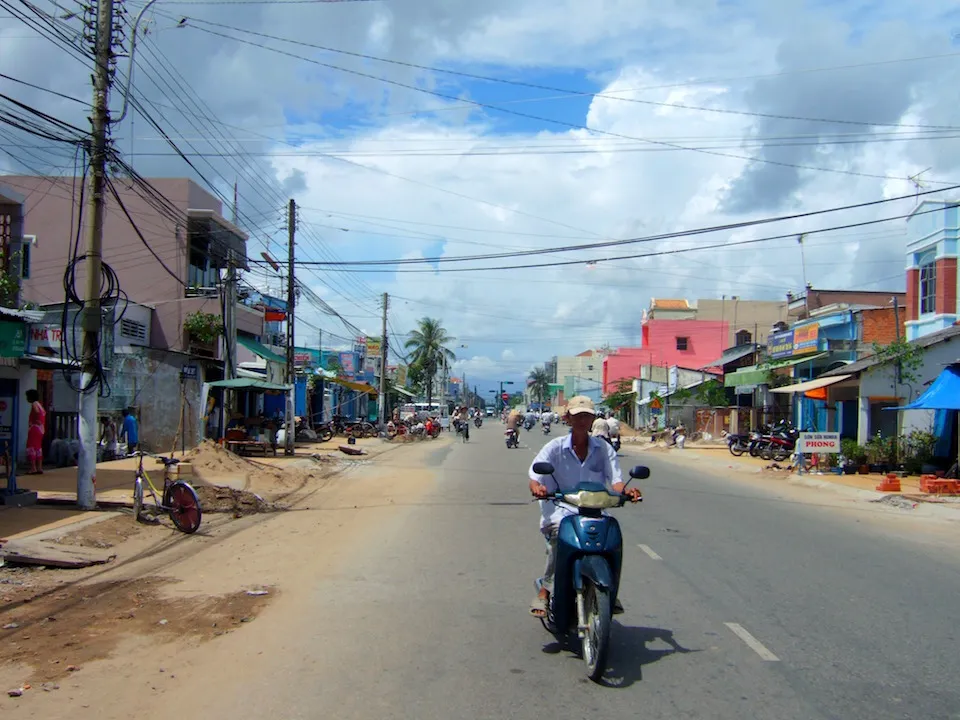 Street in Sóc Trăng, Vietnam