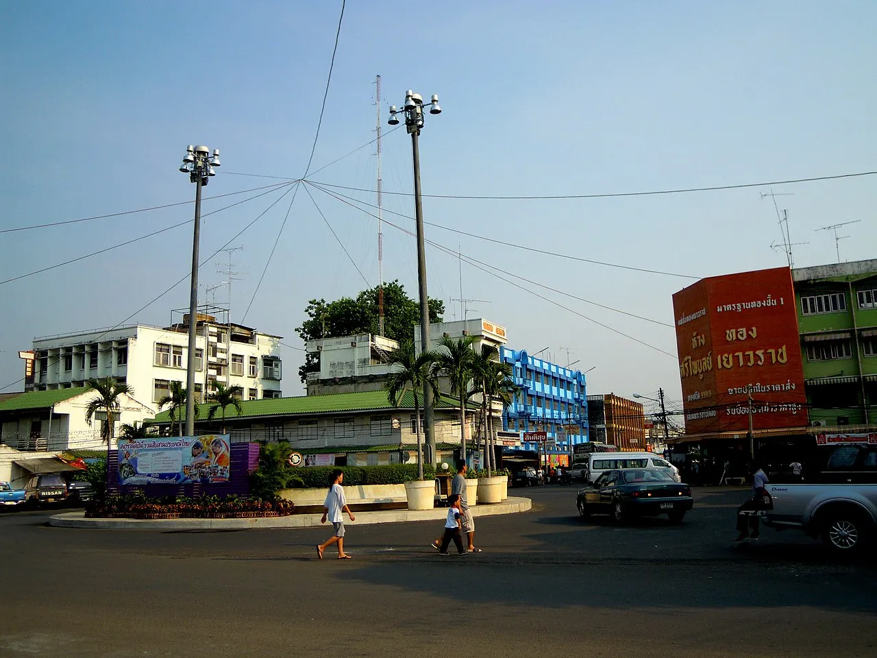 A roundabout in Si Sa Ket city.