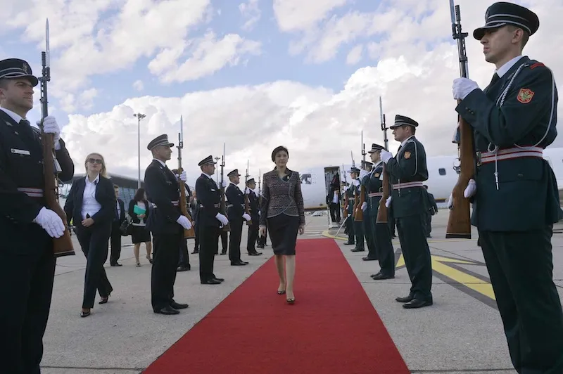 Official reception for Yingluck Shinawatra