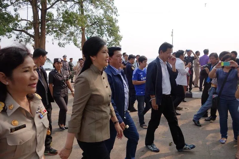 Yingluck Shinawatra when she was Prime Minister of Thailand
