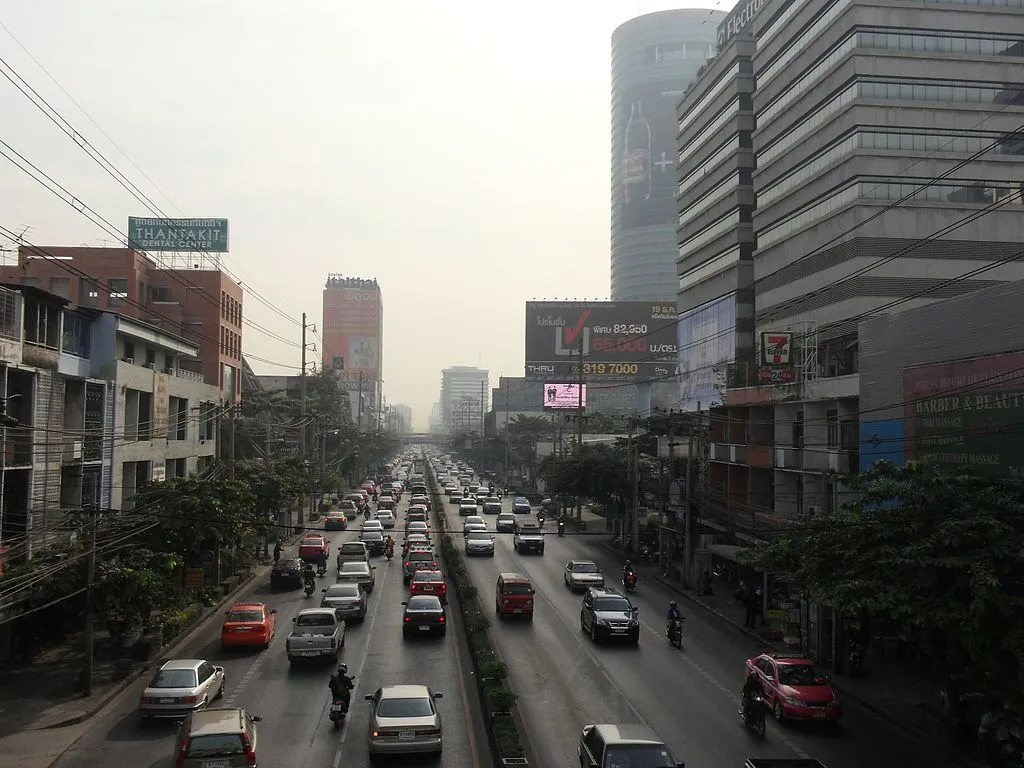 Street in Bang Kapi, Bangkok