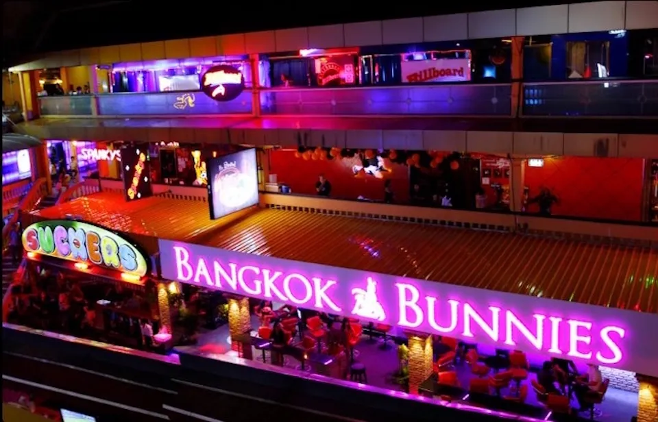 View of Nana Plaza in Bangkok on November 2015