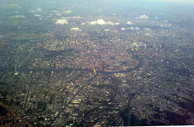 Aerial photograph of Bangkok