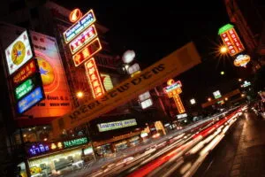 Thanon Yaowarat (Chinatown) in Bangkok