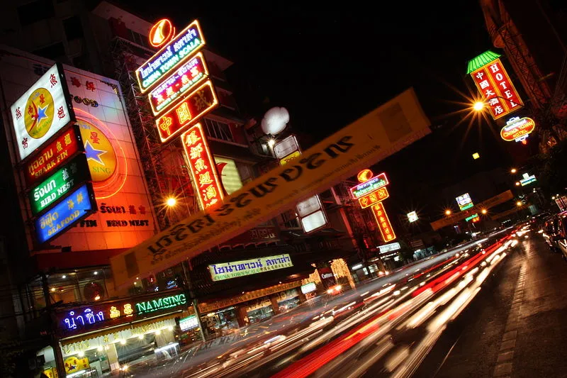 Thanon Yaowarat (Chinatown) in Bangkok
