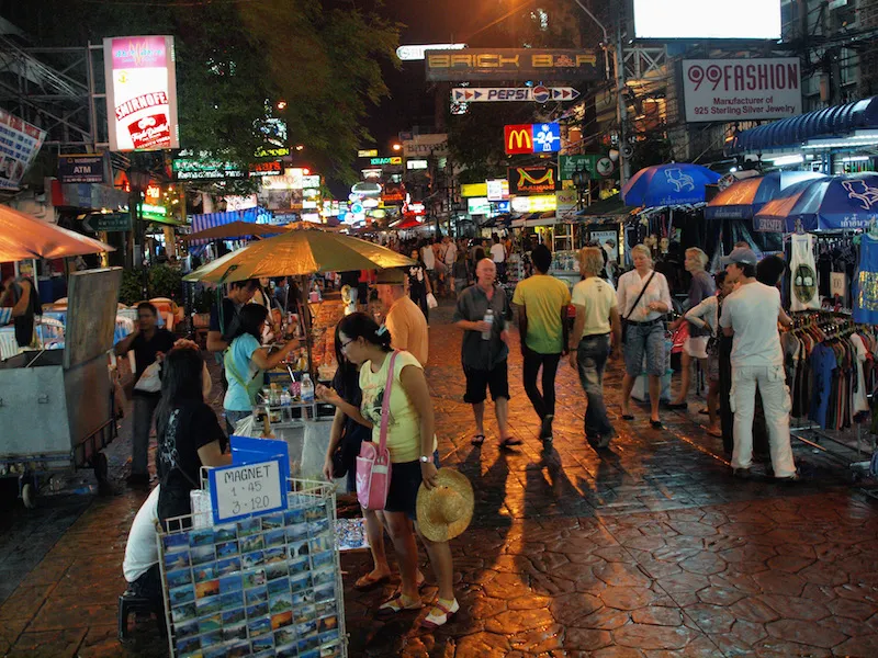 Khao San Road at night