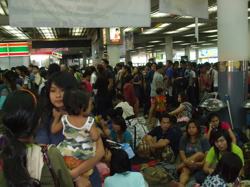 Morchit Bus Terminal in Bangkok