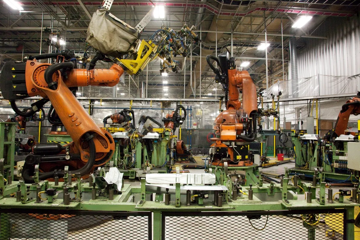 Car manufacturing plant.