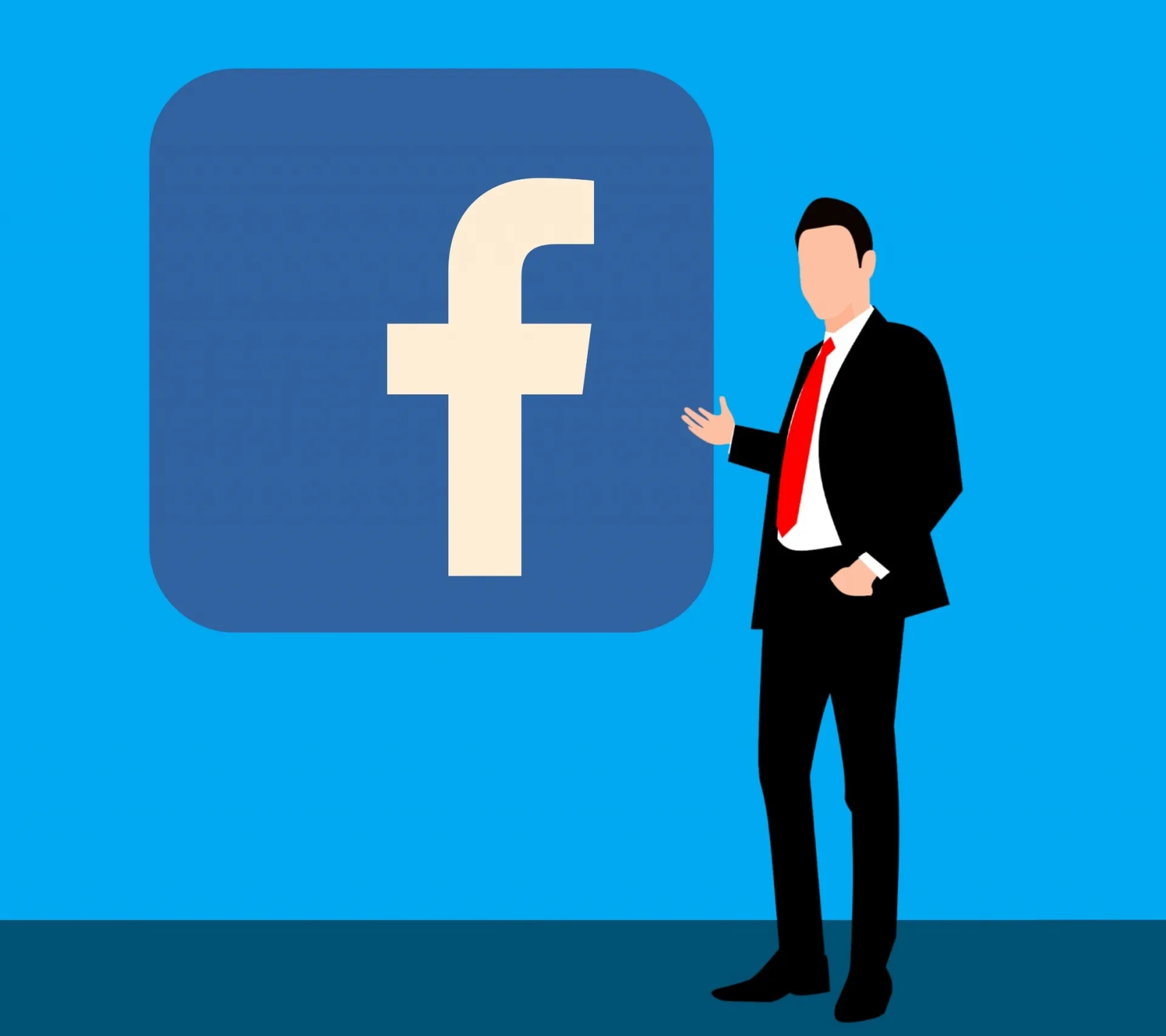 Facebook Icon at Facebook event
