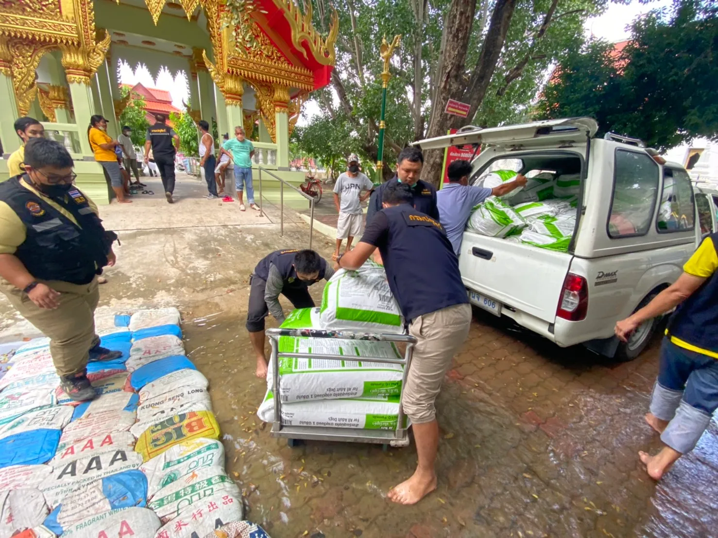 Floodwater has receded in some areas