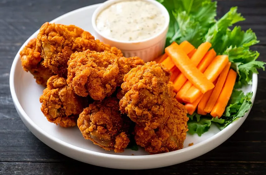 Chicken and rice.
