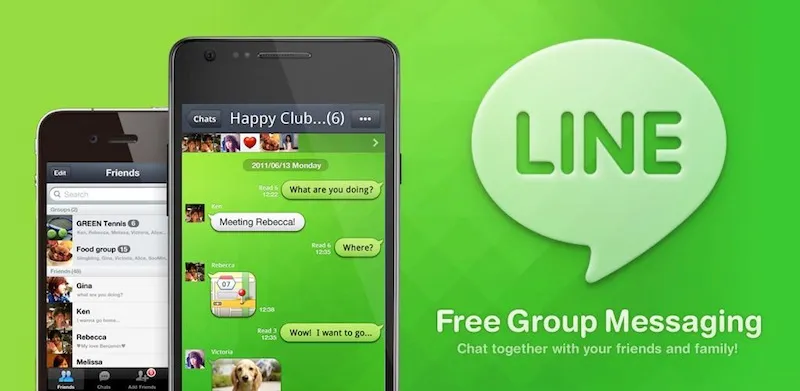 Naver Line app for iOs and Android