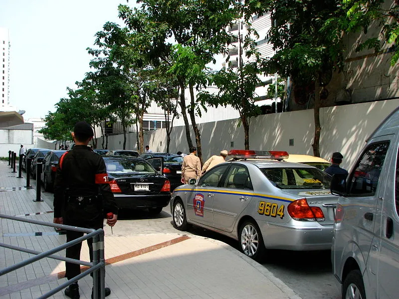 Thailand Police Highway Patrol car
