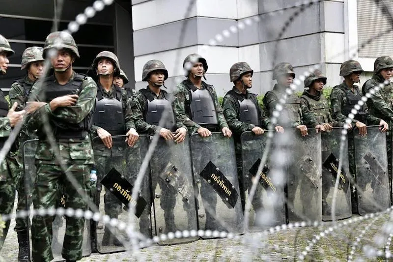 Thai riot police