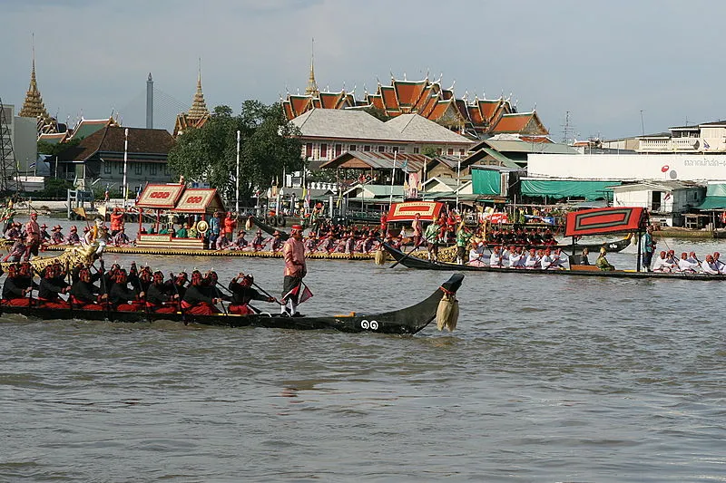 Royal Barge Procession for Royal Kathin Ceremony at Wat Arun
