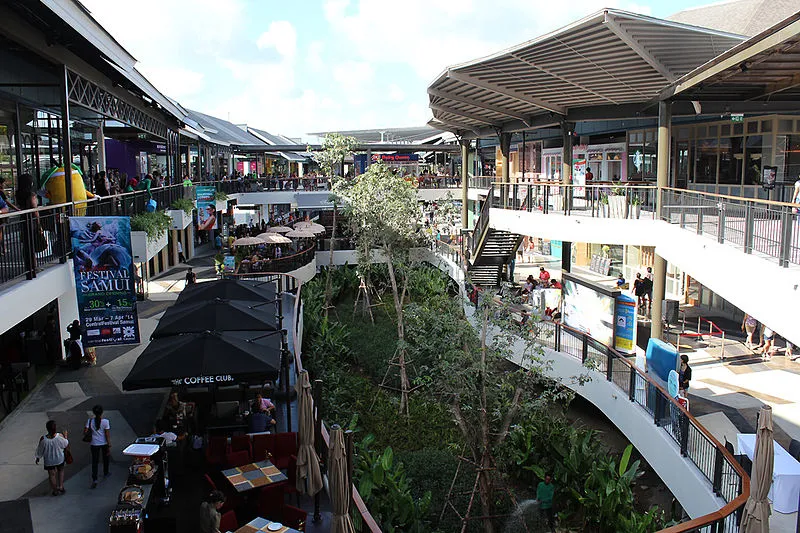 Central Festival mall in Koh Samui