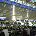 Thai Airways check-in counters at Suvarnabhumi International Airport