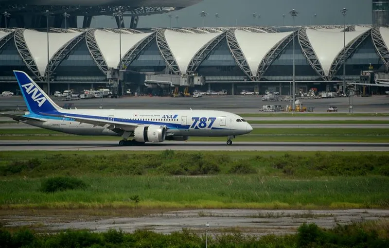 ANA aircraft at Bangkok Suvarnabhumi Airport