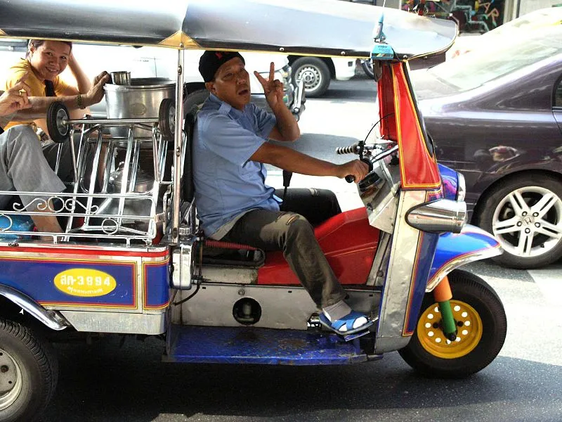 A Tuk-tuk or 'sam lor'